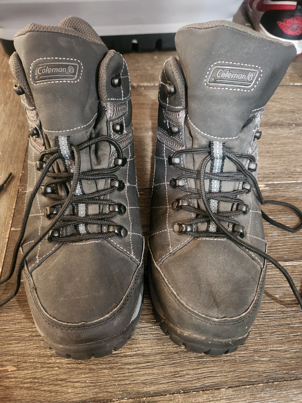 Coleman Men's Dark Gray Lace-Up Hiking Boots